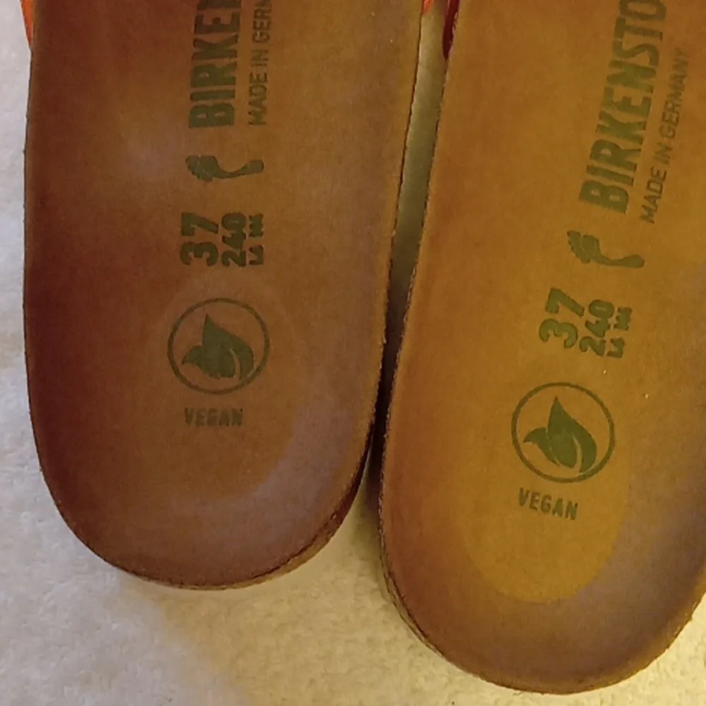 Birkenstock Size 6 (37) Coral Madrid Vegan Sandals /blushed Flamigo Birko-flo - Picture 3 of 9